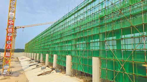 兰沟洼建起分洪闸
